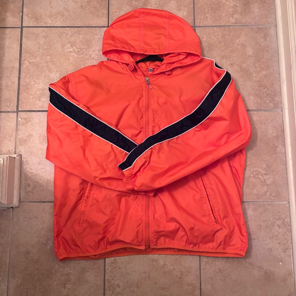 Men's Orange Windbreaker Jacket